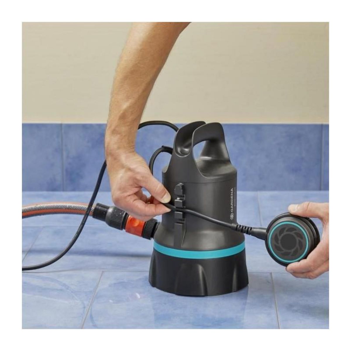 Gardena Pompe d'évacuation eaux claires 9000