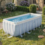 Voir la diapositive 3 : INTEX Piscine tubulaire Chevron rectangulaire 4,00 x 2,00 x 1,00 m - Intex