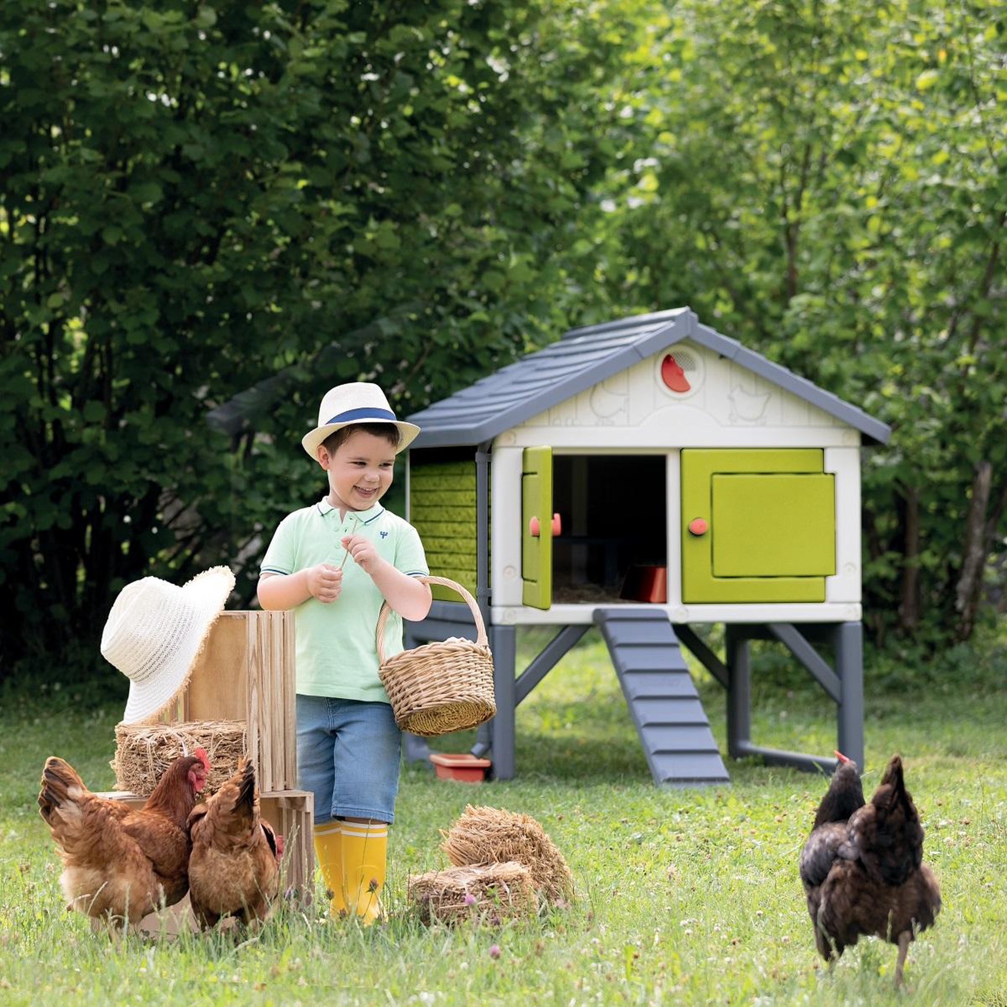 Voir la diapositive 3 : SMOBY Mon Poulailler Cot Cot Cottage