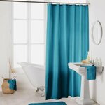 Paris Prix Rideau de Douche Uni  Essencia  180x200cm Bleu Pétrole