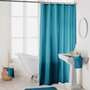 Voir la diapositive 1 : Paris Prix Rideau de Douche Uni  Essencia  180x200cm Bleu Pétrole