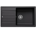 Blanco Evier à encastrer 86cm silgranit noir - 526087
