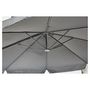 Voir la diapositive 6 : GARDENSTAR Parasol aluminium déporté gris bleuté rond  3,5M