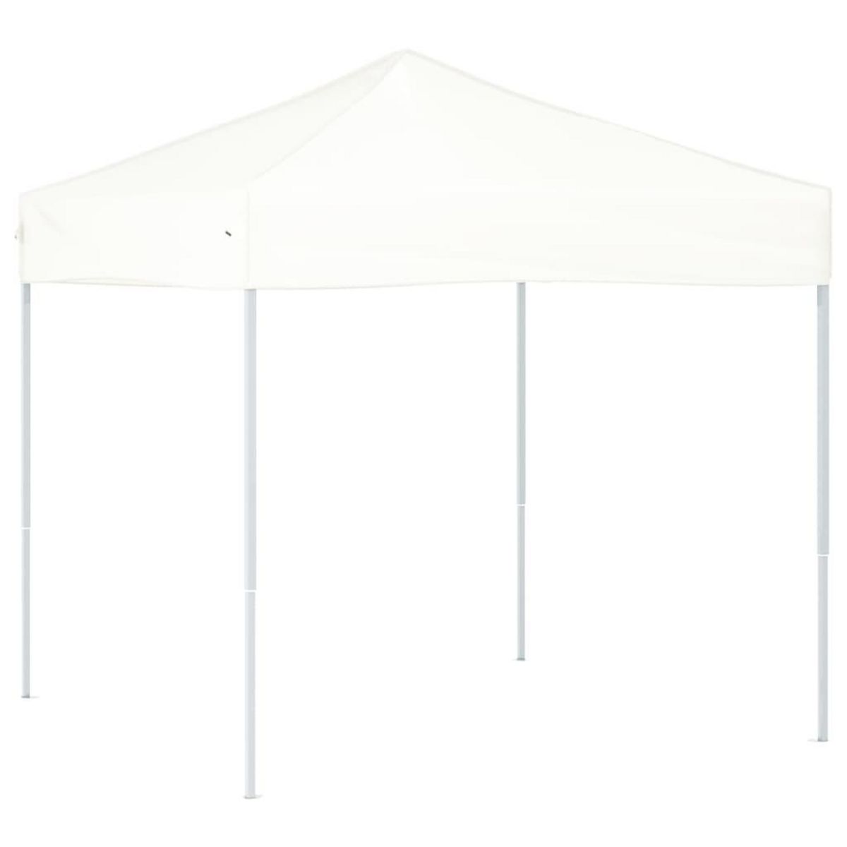 VIDAXL Tente de reception pliable Blanc 2x2 m