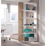Voir la diapositive 2 : Bibliothèque 4 tablettes L90cm x H180cm SORO