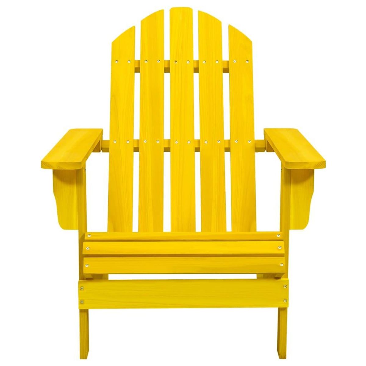 VIDAXL Chaise de jardin Adirondack bois de sapin massif jaune