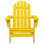 Voir la diapositive 2 : VIDAXL Chaise de jardin Adirondack bois de sapin massif jaune