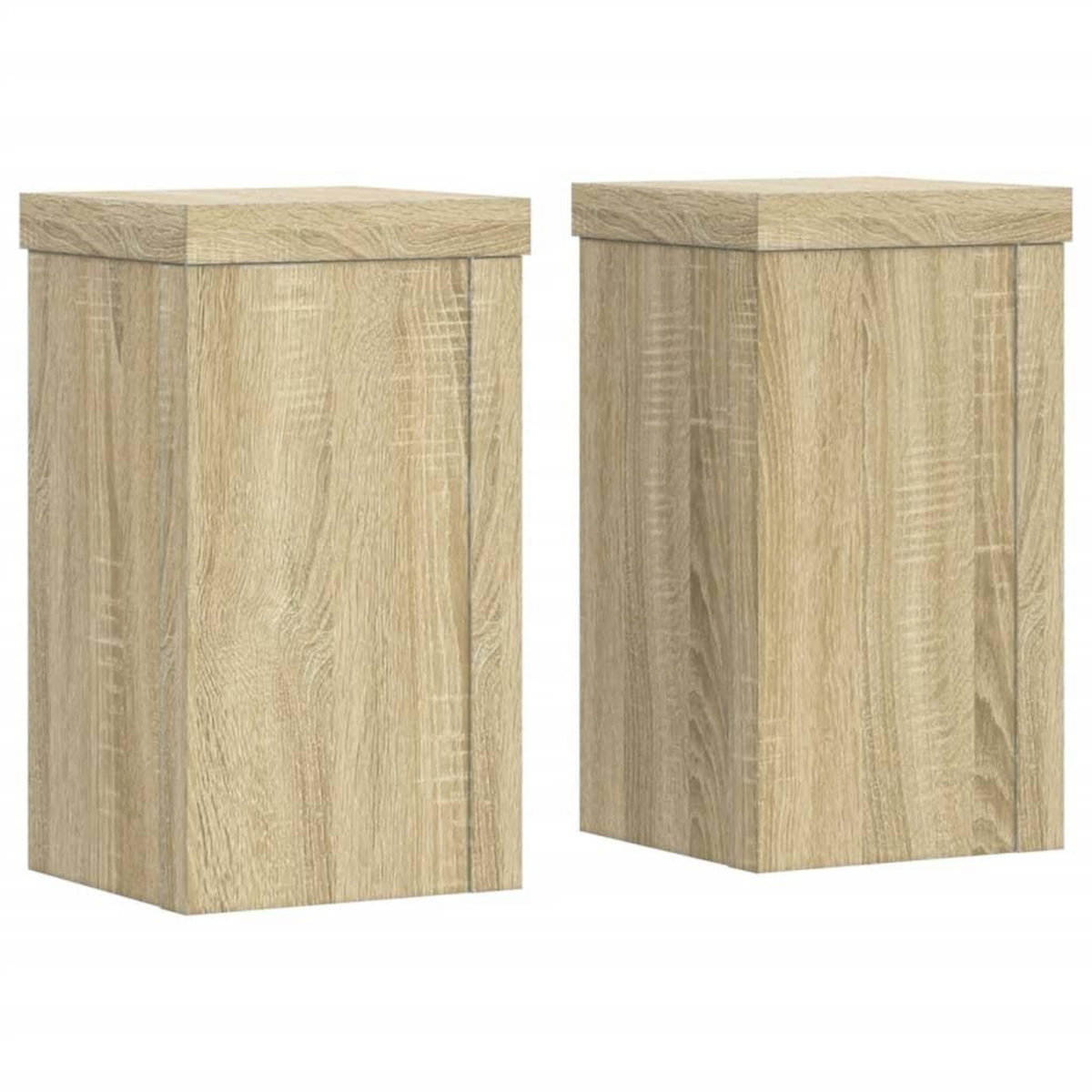 VIDAXL Supports pour plantes 2 pcs chene sonoma bois d'ingenierie