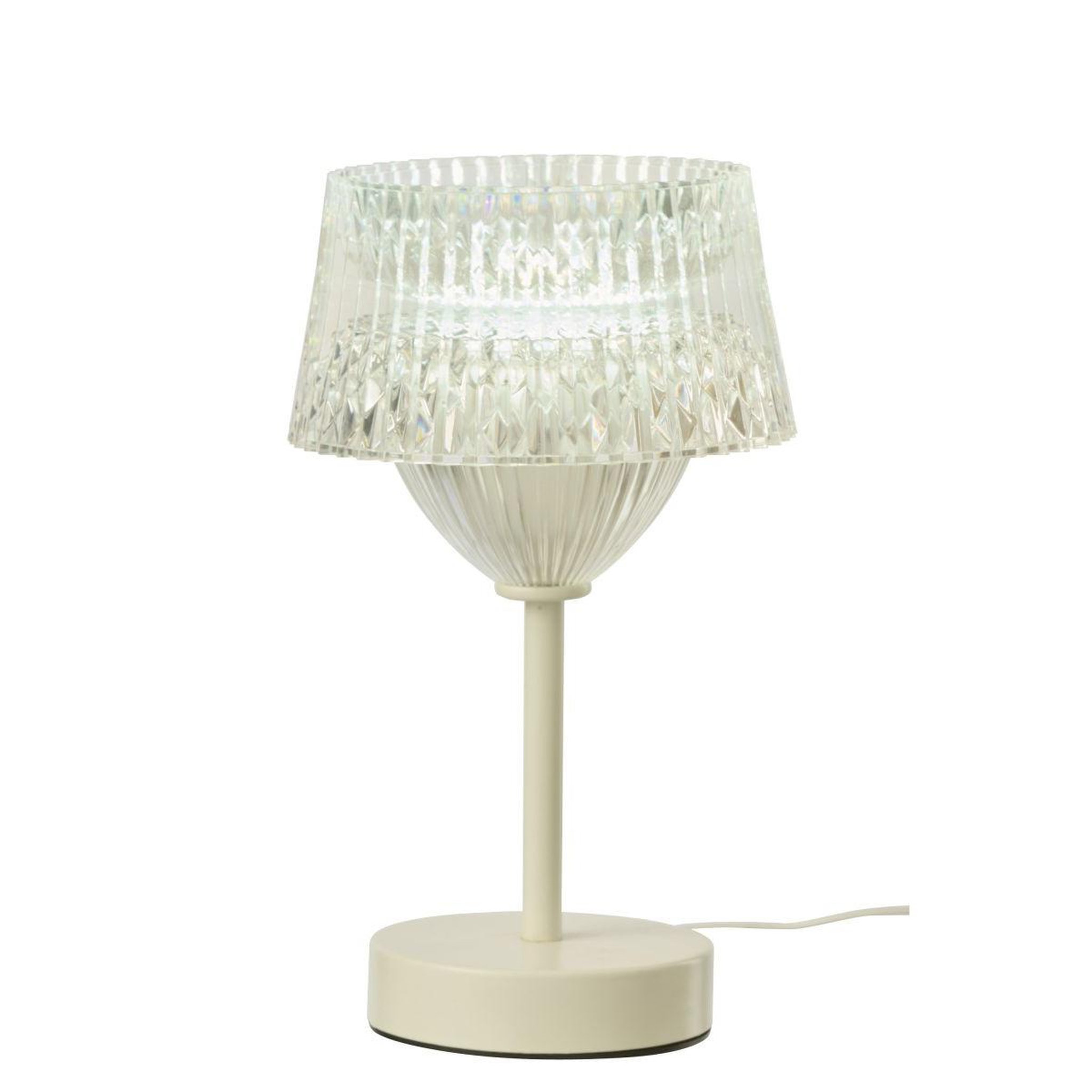 Voir la diapositive 3 : J-LINE Lampe à poser à led  touch  25cm blanc