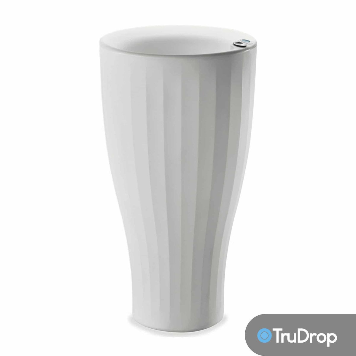 CENTRALE BRICO Pot rond blanc Cup de 41 cm de haut avec TruDrop One