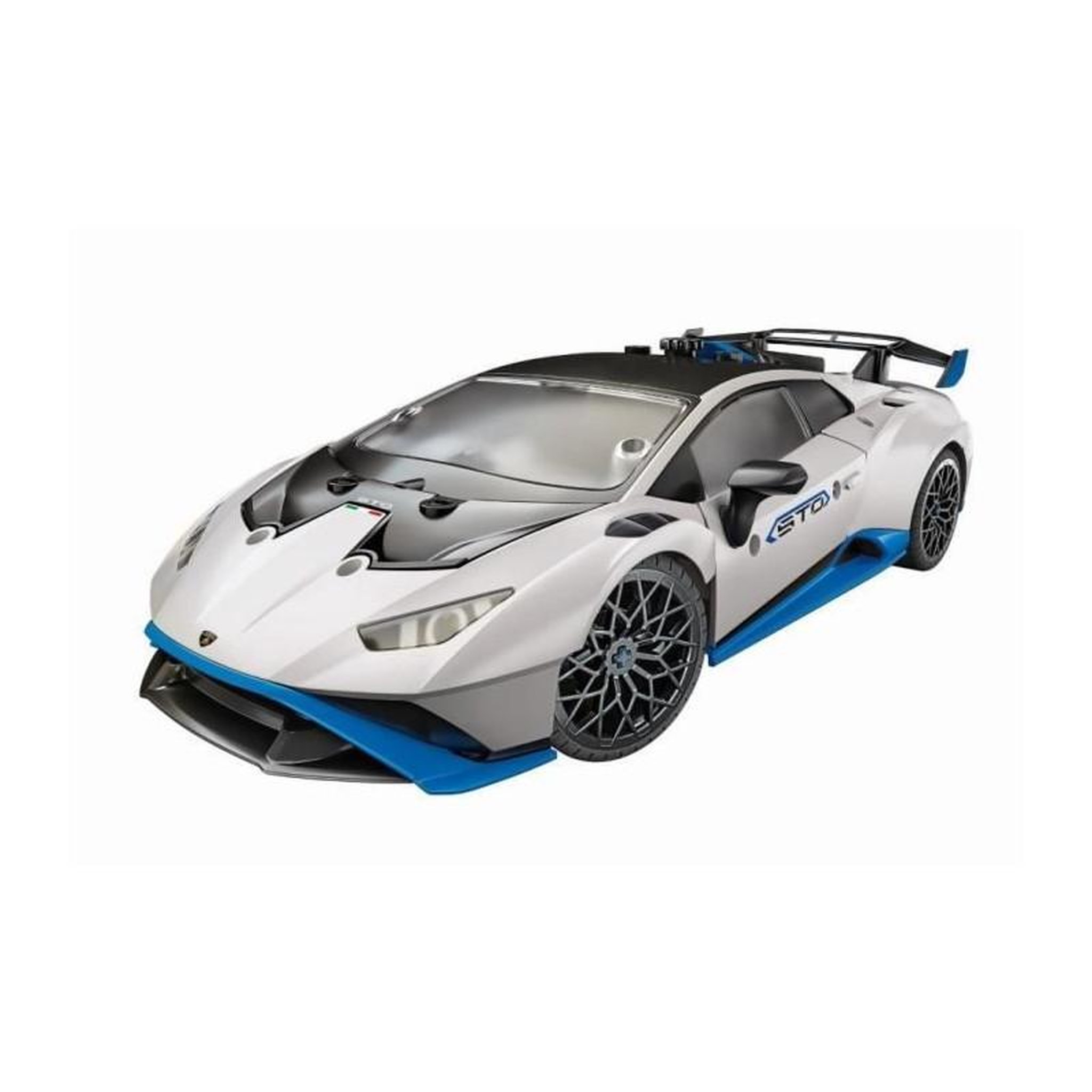 Voir la diapositive 2 : CLEMENTONI CLEMENTONI - Lamborghini Huracan STO a construire - Roues orientables - Manuel illustré et application pour visualisation 3D -
