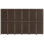 Voir la diapositive 5 : VIDAXL Cloison de separation 6 panneaux marron resine tressee