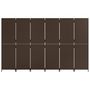 Voir la diapositive 5 : VIDAXL Cloison de separation 6 panneaux marron resine tressee