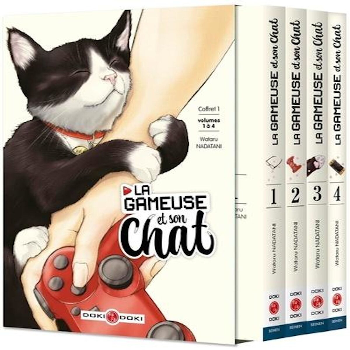 LA GAMEUSE ET SON CHAT TOME 1 A 4 : COFFRET EN 4 VOLUMES. AVEC UNE ILLUSTRATION COLLECTOR OFFERTE, Nadatari Wataru