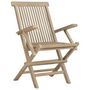 Voir la diapositive 3 : VIDAXL Chaises de jardin pliantes lot de 2 gris 56x61x89cm bois teck