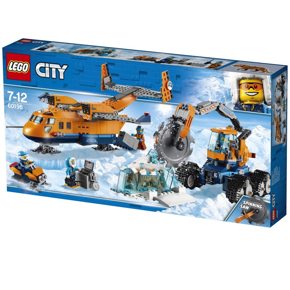LEGO 60196 City - L'avion de ravitaillement arctique pas cher 