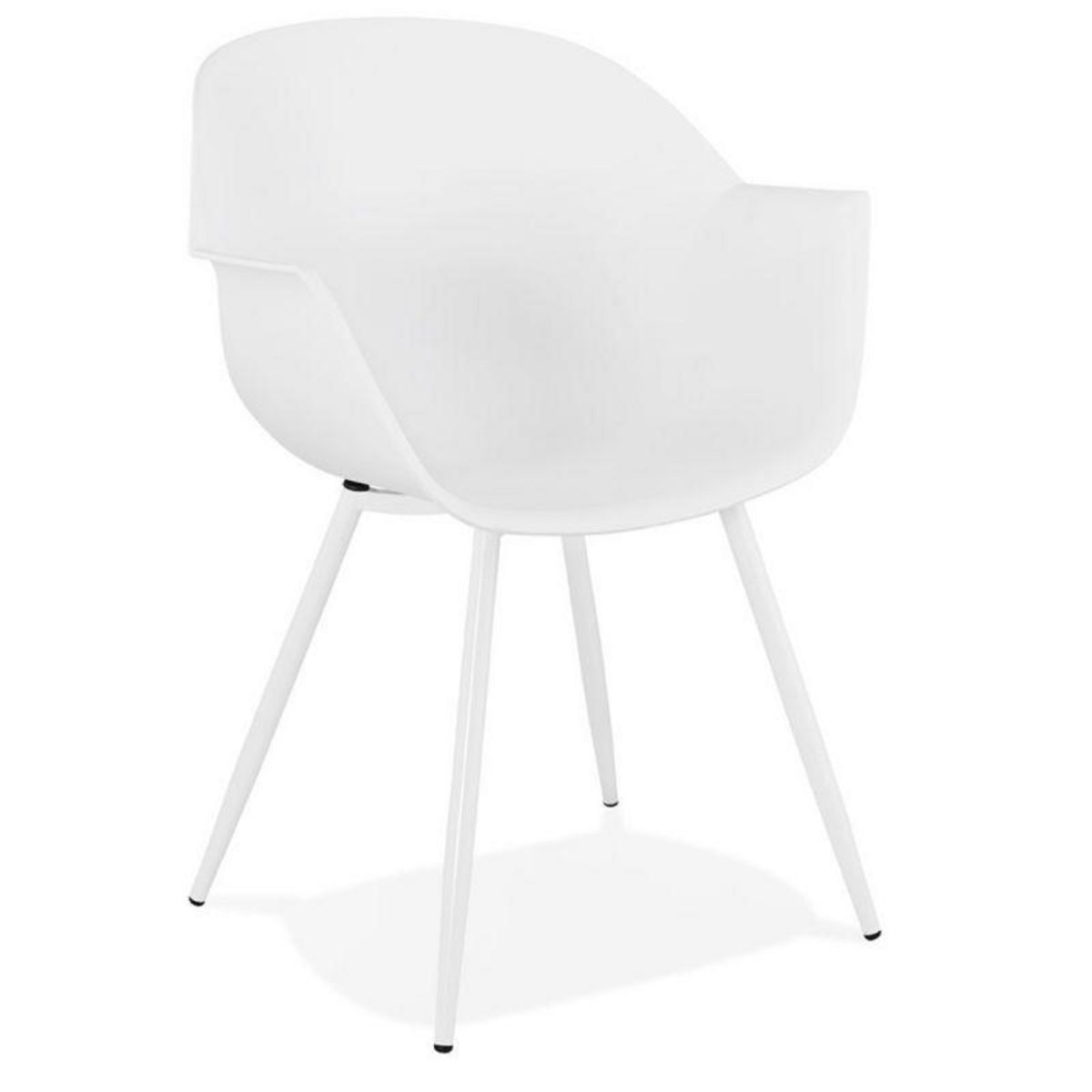 Paris Prix Chaise Design avec Accoudoirs  Sinco  85cm Blanc
