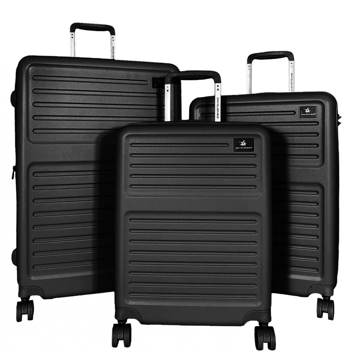 David Jones Lot 3 valises rigides dont 1 cabine TSA