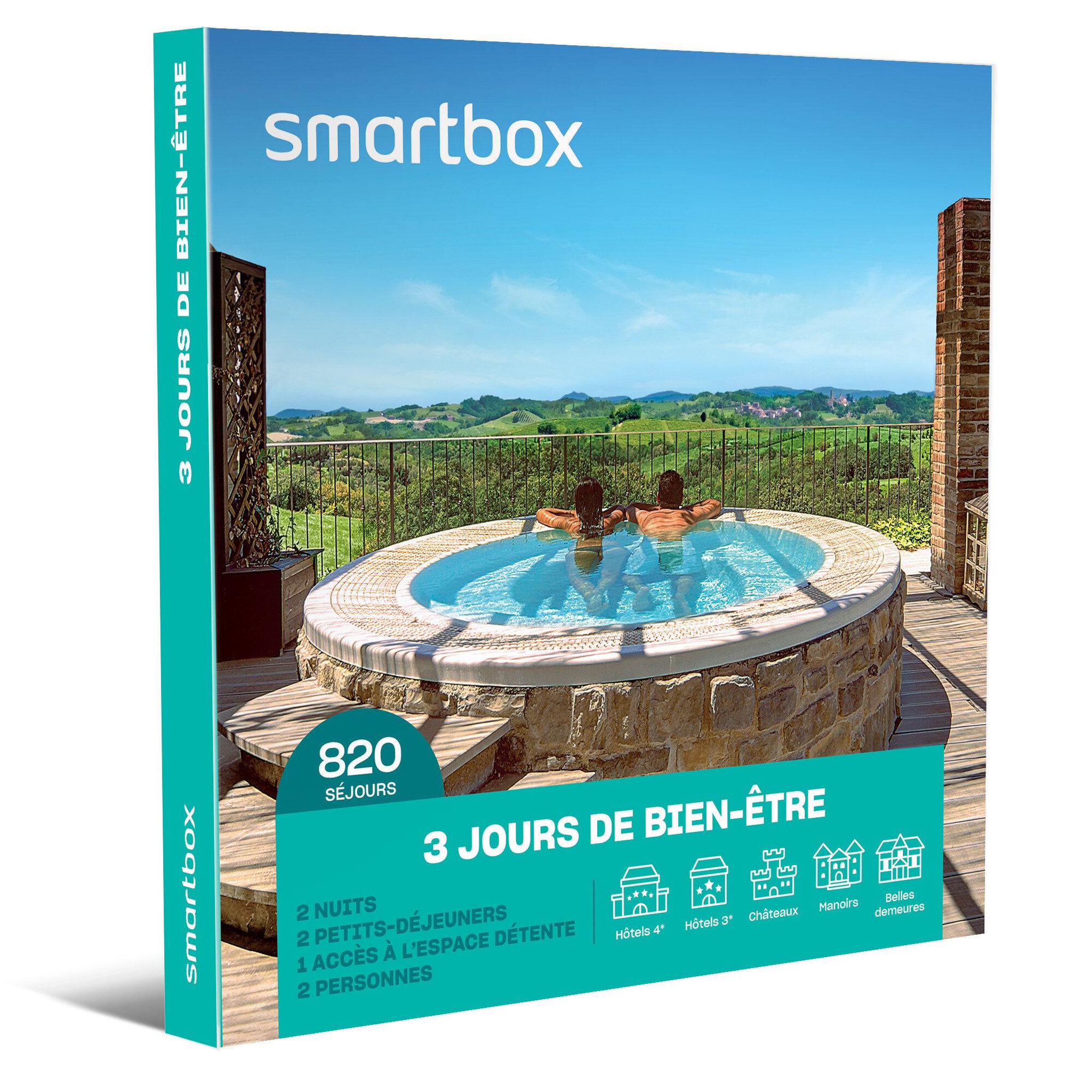Voir la diapositive 1 : Smartbox 3 jours de bien-être - Coffret Cadeau Séjour