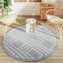 Voir la diapositive 3 : VIDAXL Tapis d'exterieur ARAKIL gris Ø160 cm PP