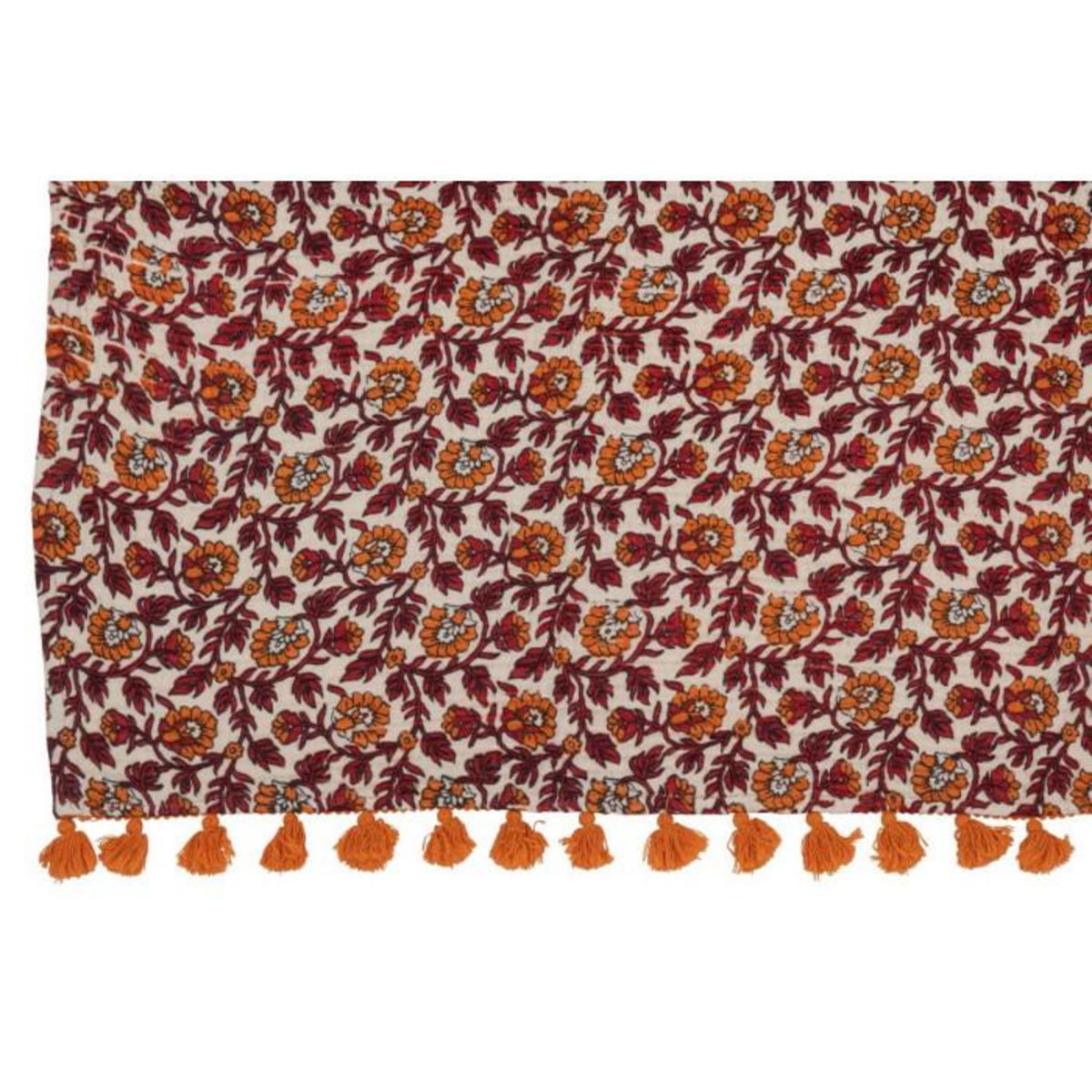 Paris Prix Plaid Imprimé  Fleurs  130x180cm Orange
