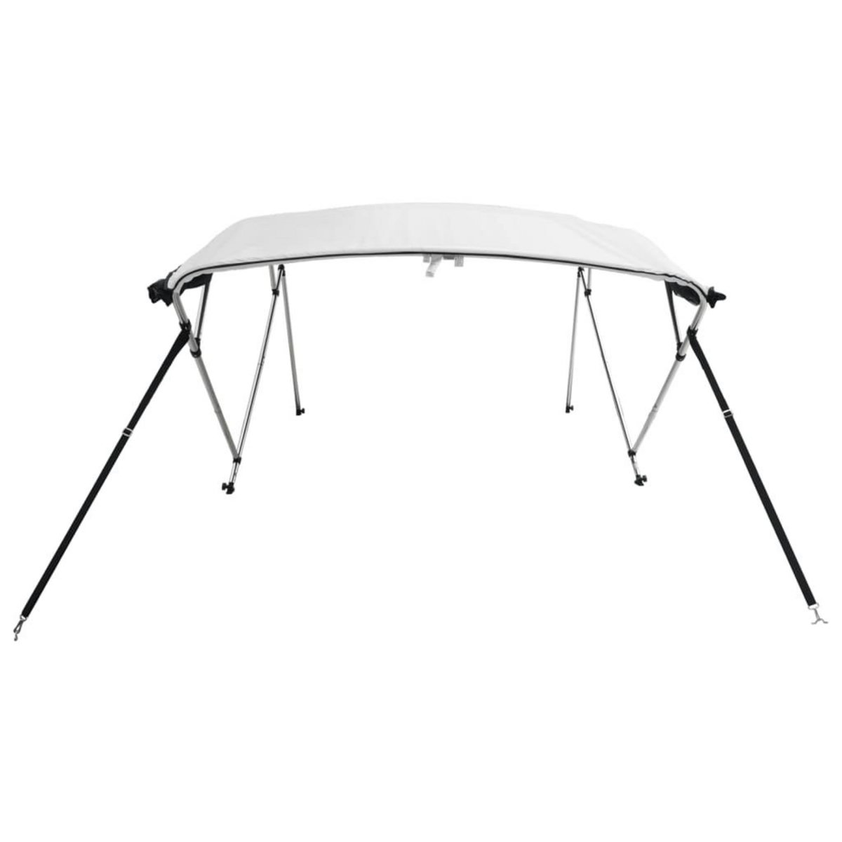 VIDAXL Toit bimini a 4 arceaux parois en maille 243x(185-198)x137 cm