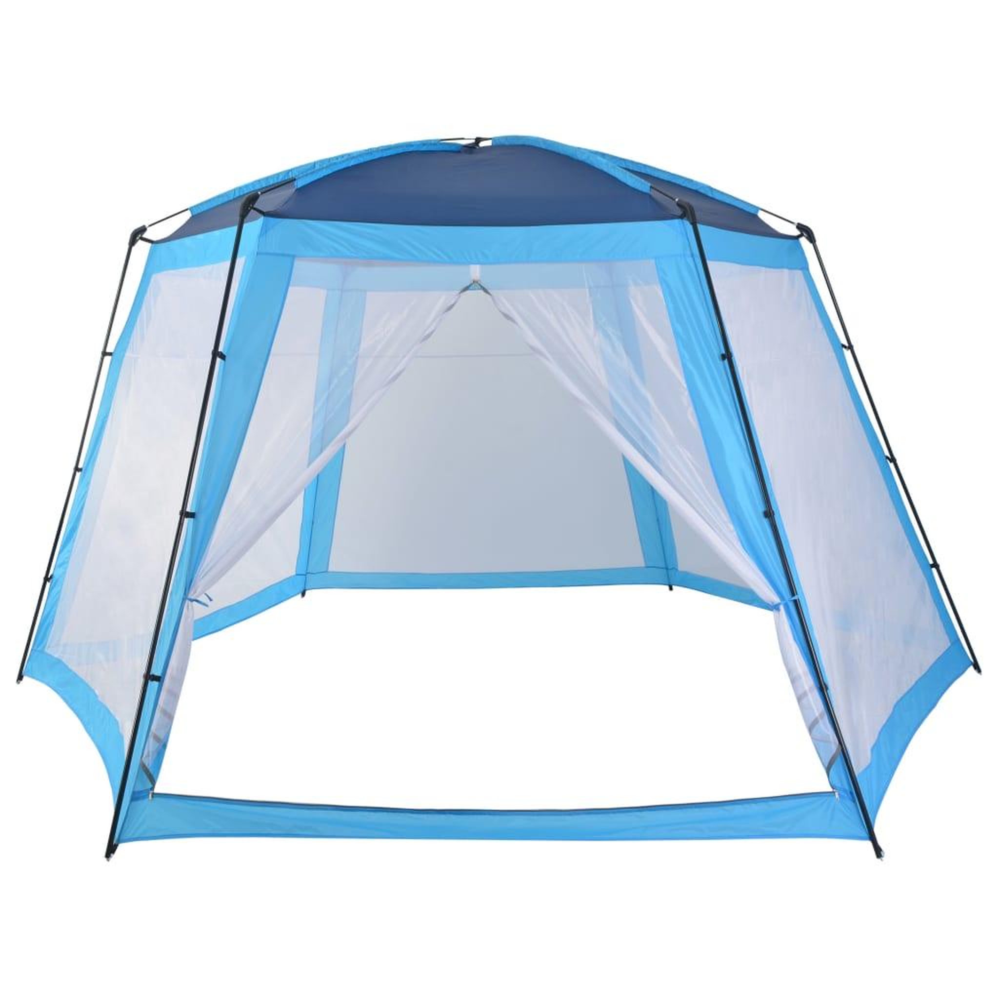 Voir la diapositive 3 : VIDAXL Tente de piscine Tissu 500x433x250 cm Bleu