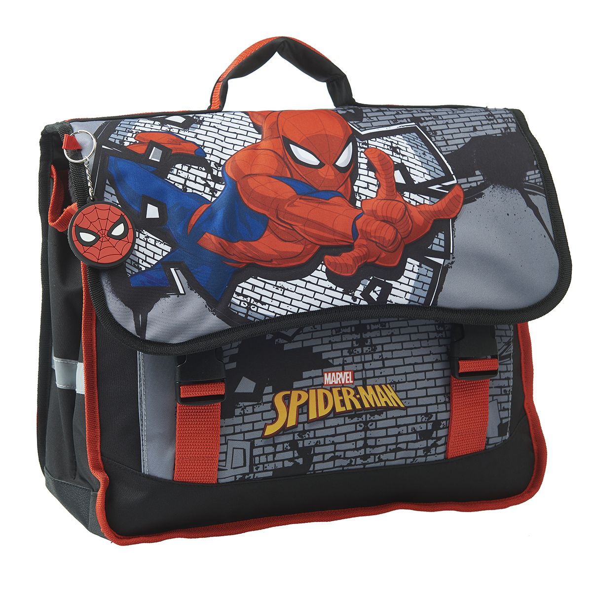 MARVEL Cartable 38 cm CP/CE1/CE2 noir et rouge SPIDERMAN