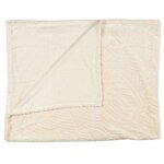 Paris Prix Plaid Flanelle Embosse  Roméo  120x150cm Crème