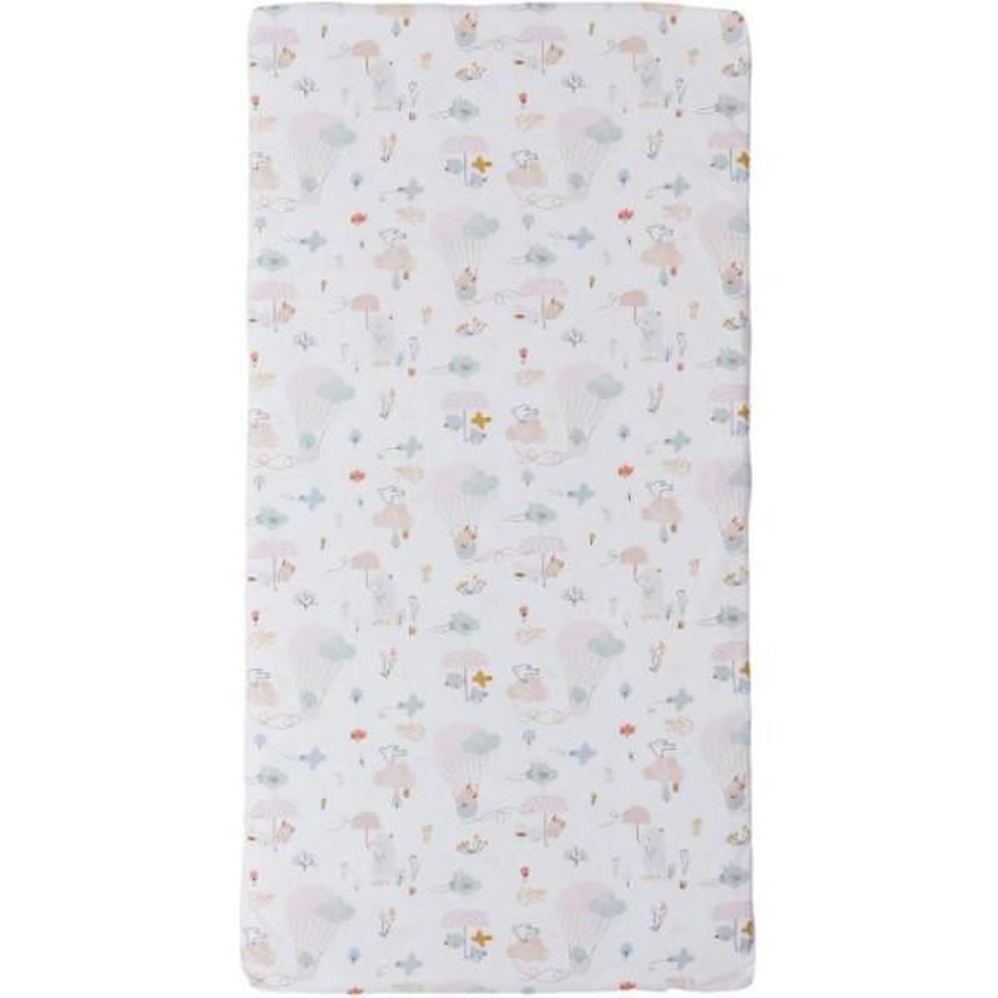 TINEO Matelas nomade Balloons - 120 x 60 x 4 cm - Blanc - TINEO