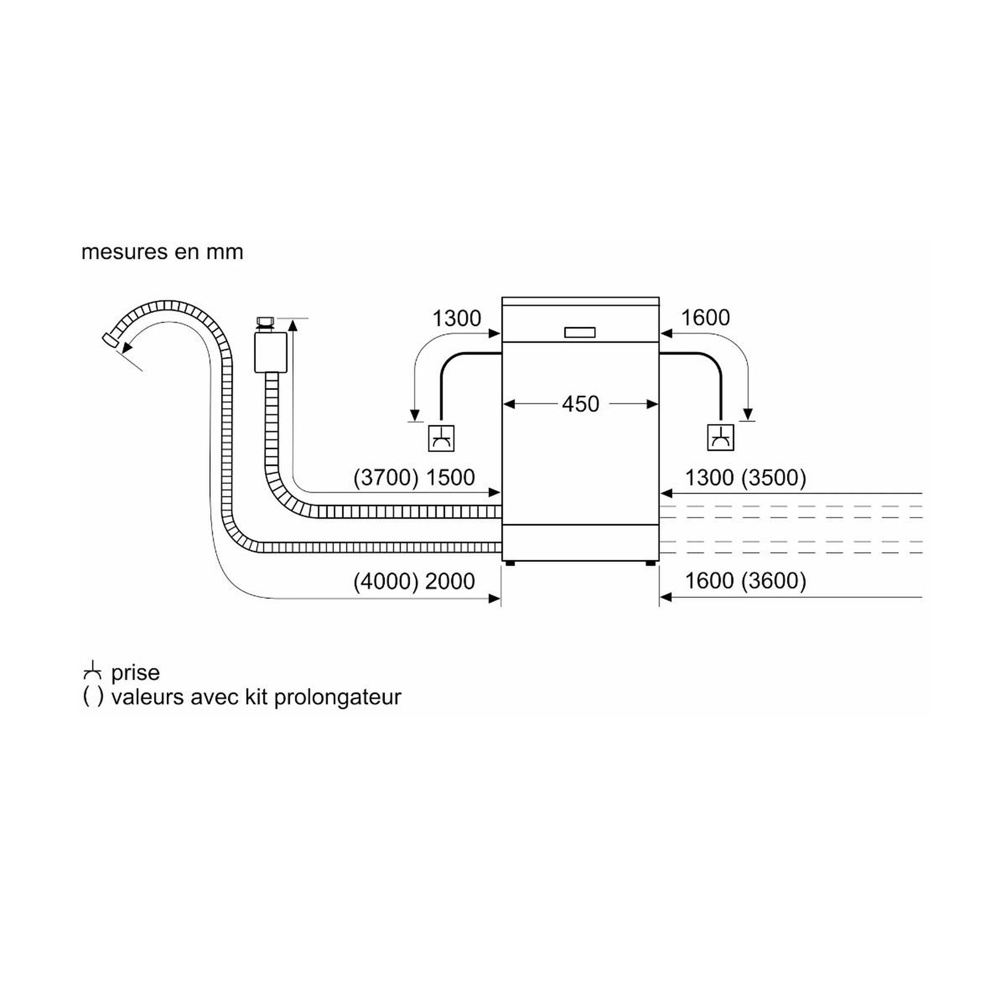 Voir la diapositive 6 : BOSCH Lave-vaisselle 45cm 10 couverts 46db inox - sps2hki58e
