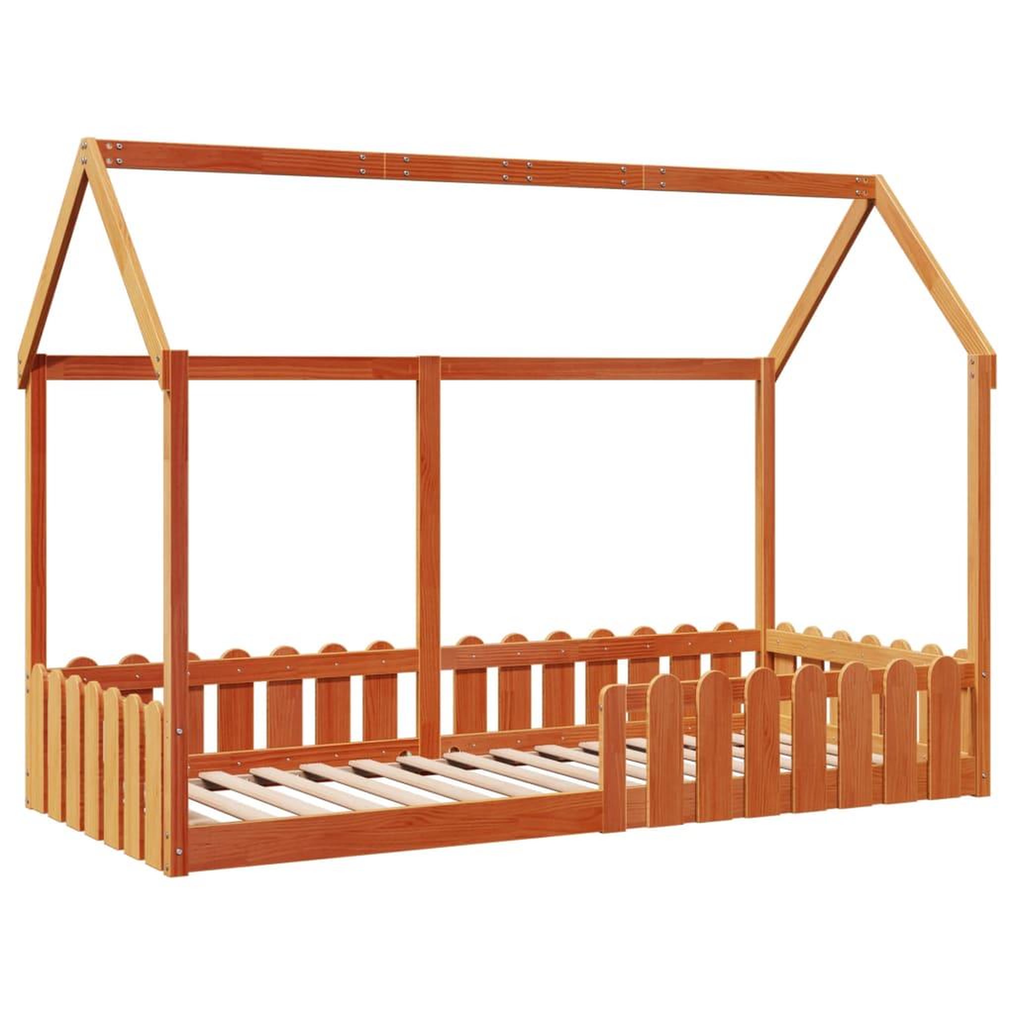 Voir la diapositive 3 : VIDAXL Cadre de lit d'enfants forme de maison sans matelas 90x200 cm