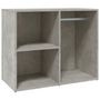 Voir la diapositive 2 : VIDAXL Armoire de dressing Gris beton 80x40x65 cm Bois d'ingenierie