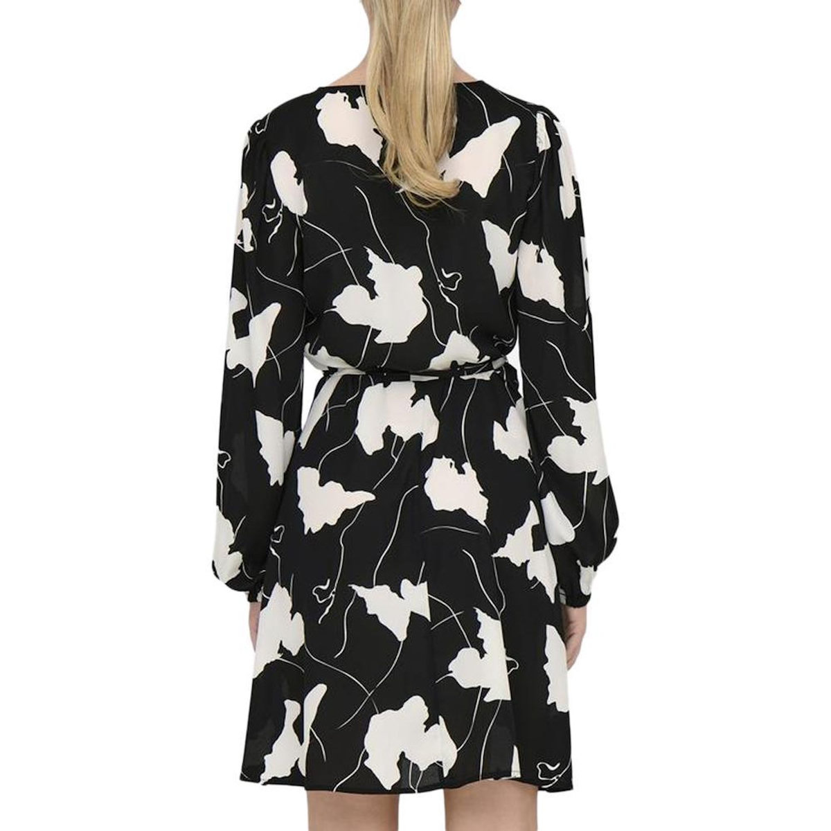 JACQUELINE DE YONG Robe /Blanche Fleurs Femme JDY Base