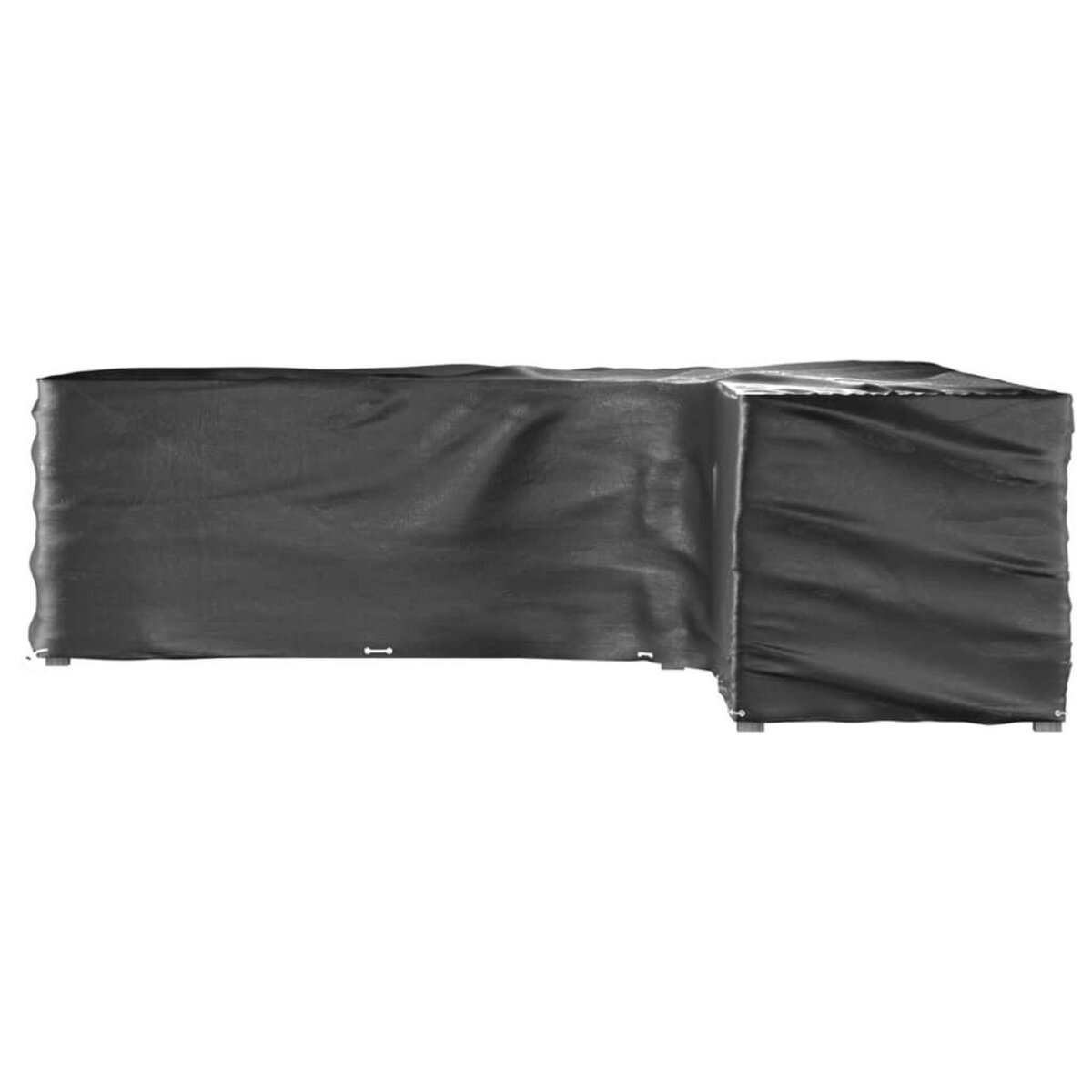 VIDAXL Housses de salon de jardin en forme de L 2 pcs 20 œillets