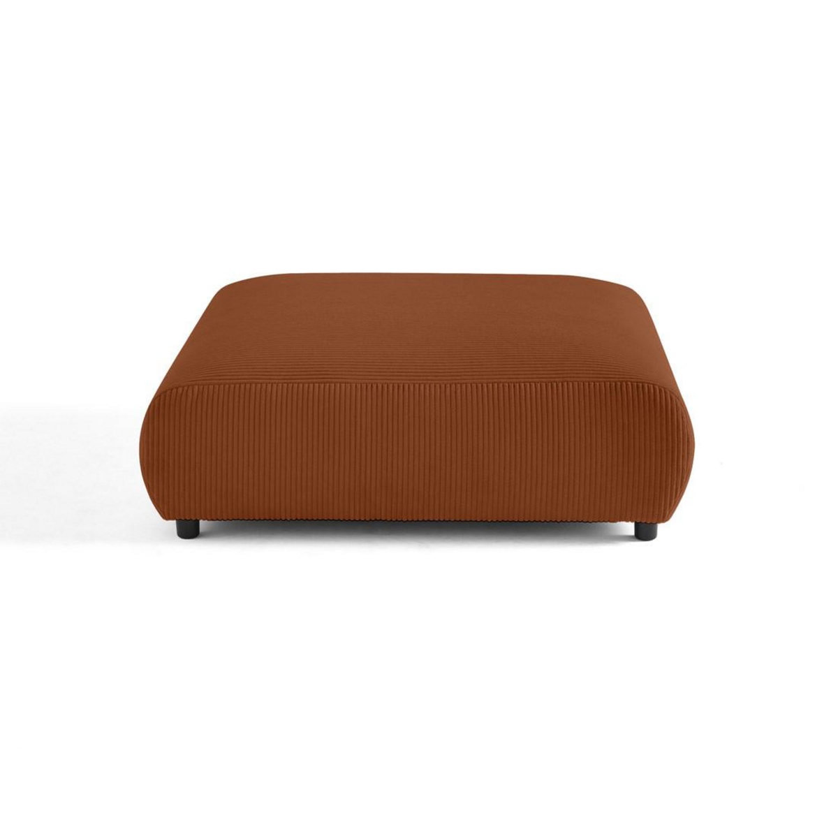 LISA DESIGN Garance - grand pouf modulable - en velours côtelé