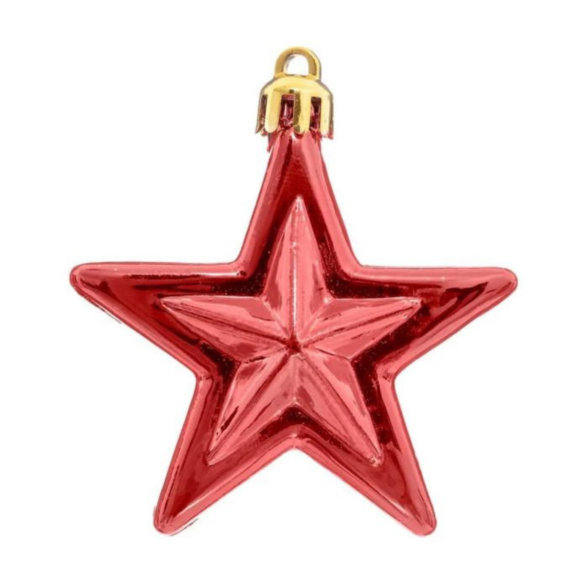 ATMOSPHERA Sujet de Noël 6 Pièces  Délice  7cm Vert, Rouge & Or