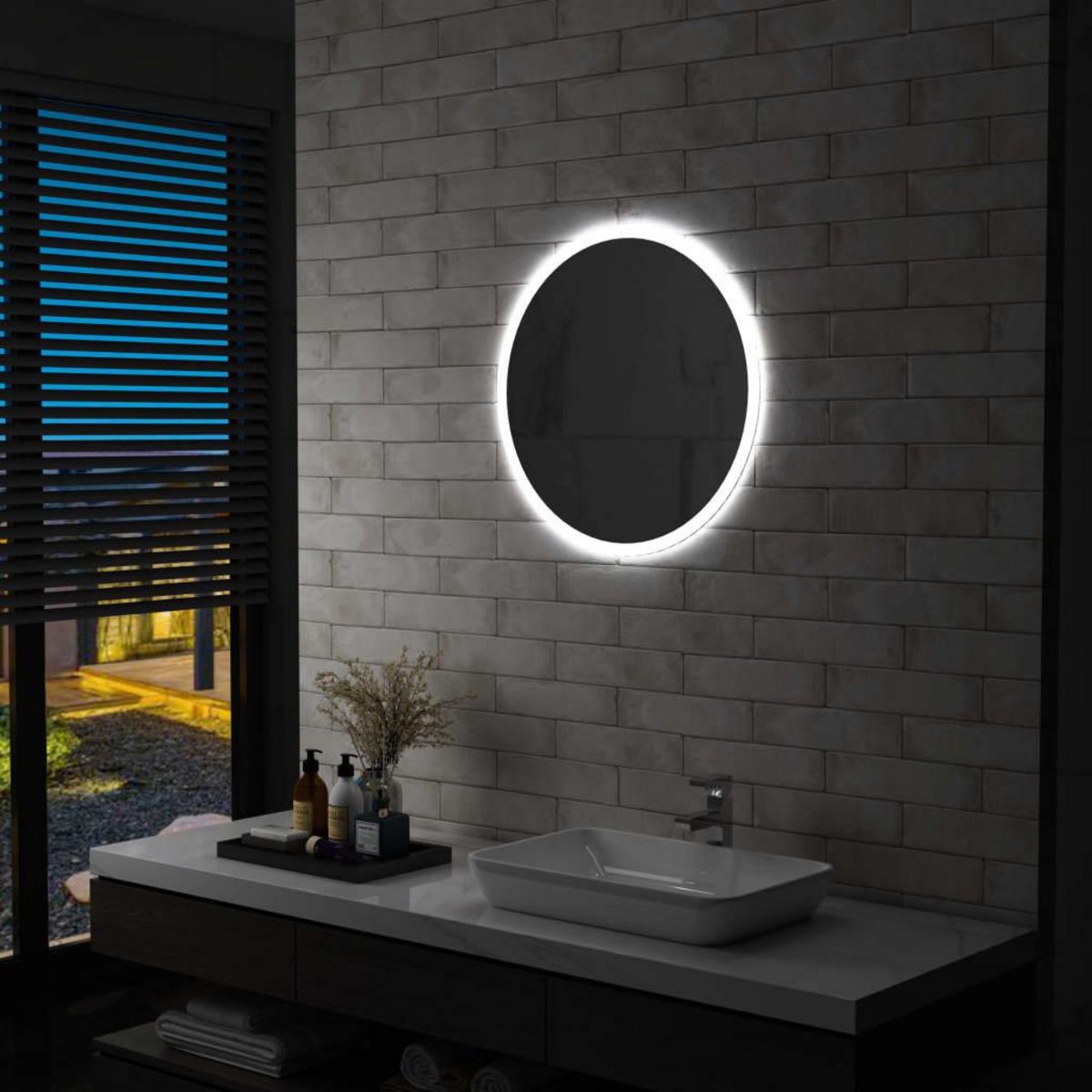 VIDAXL Miroir a LED pour salle de bain 60 cm
