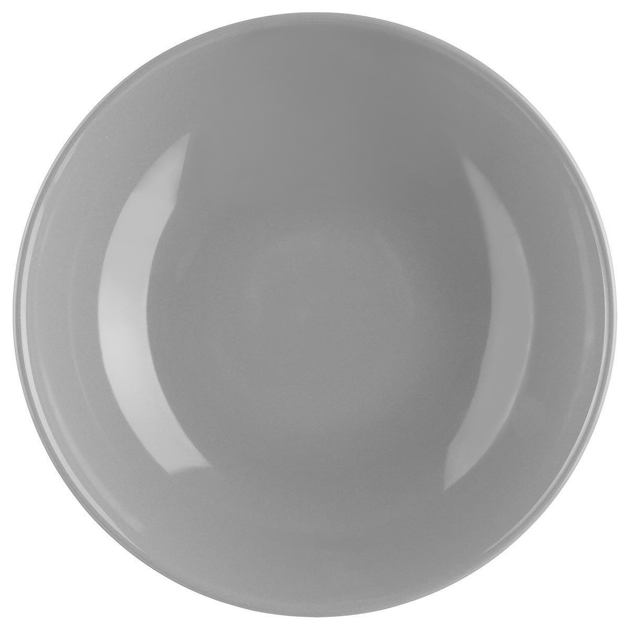 SECRET DE GOURMET Lot de 6 assiettes creuses  colorama  20cm gris