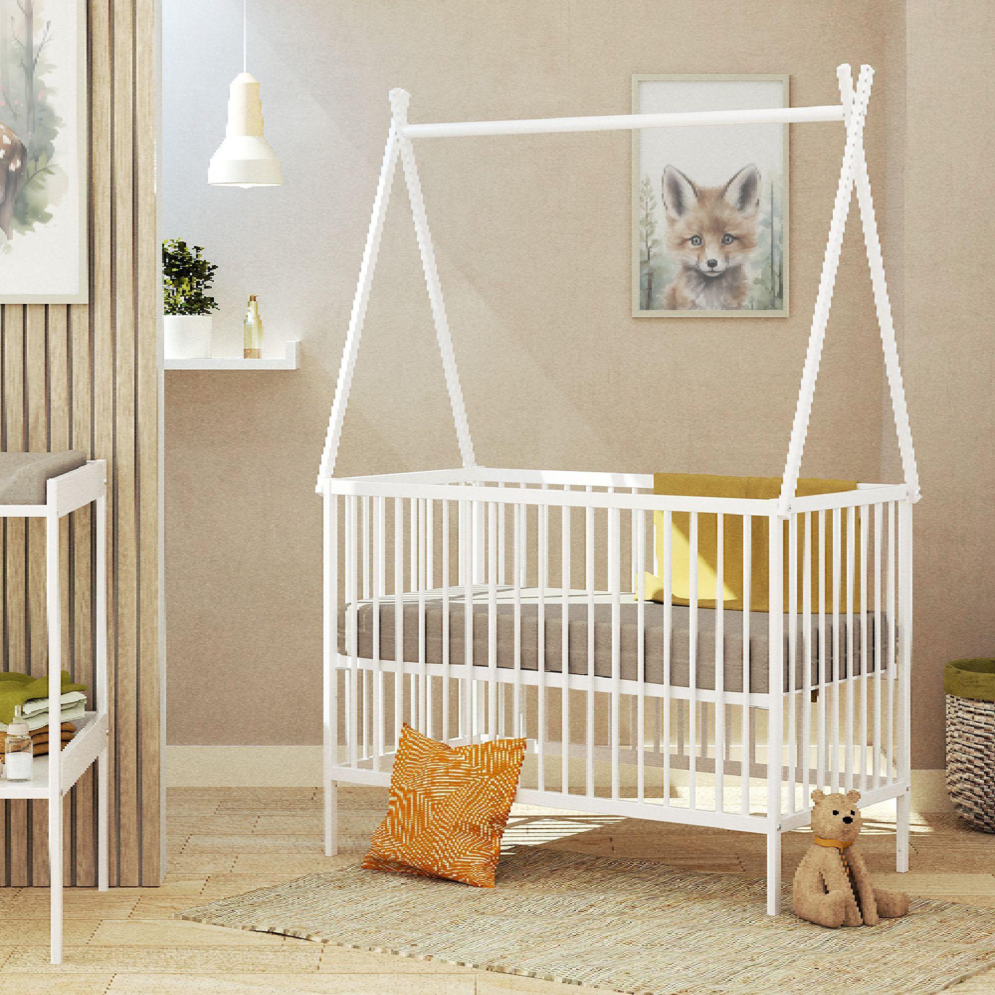 Voir la diapositive 2 : WEBABY Lit tipi 60x120 en bois