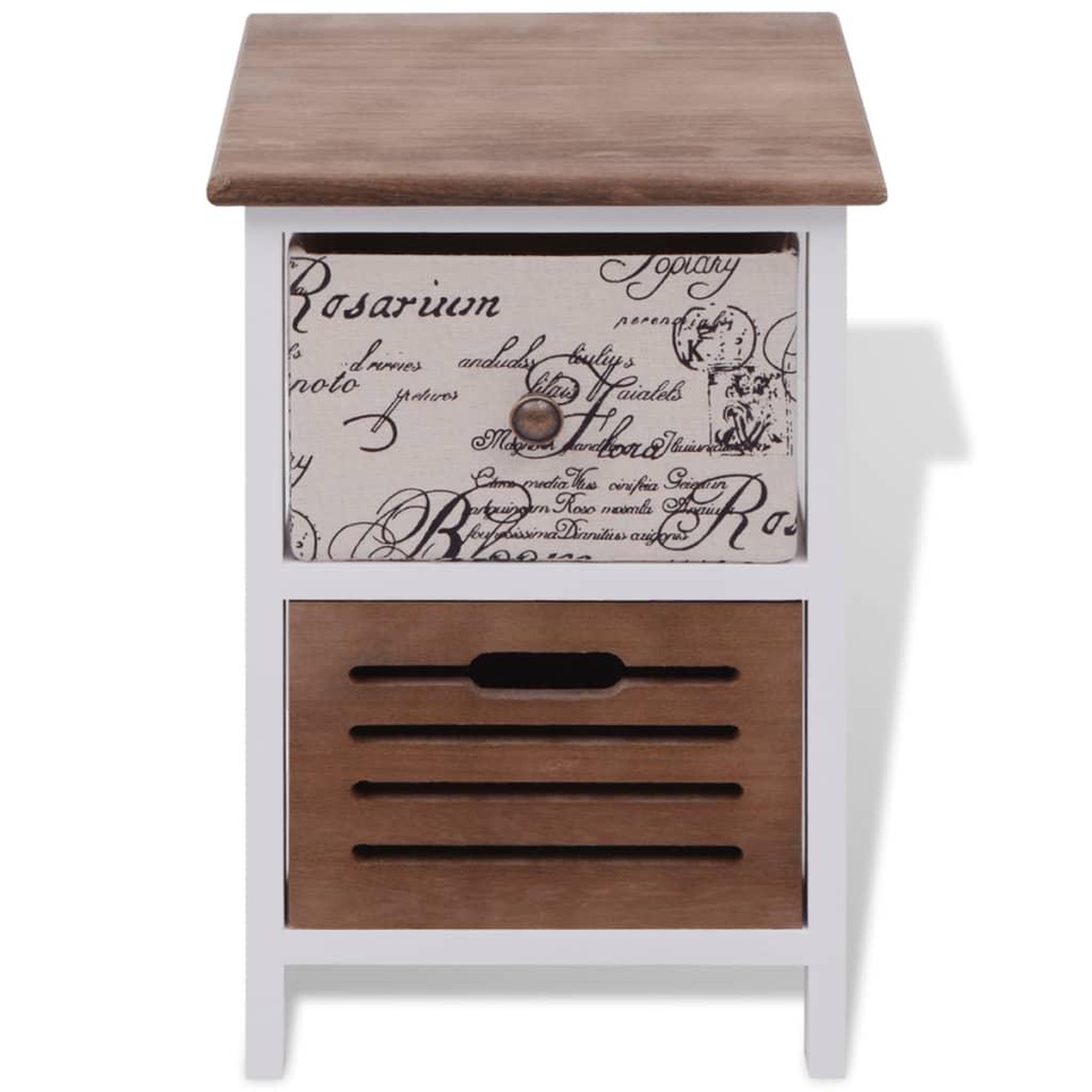 Voir la diapositive 3 : VIDAXL Table de chevet Bois