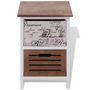 Voir la diapositive 3 : VIDAXL Table de chevet Bois