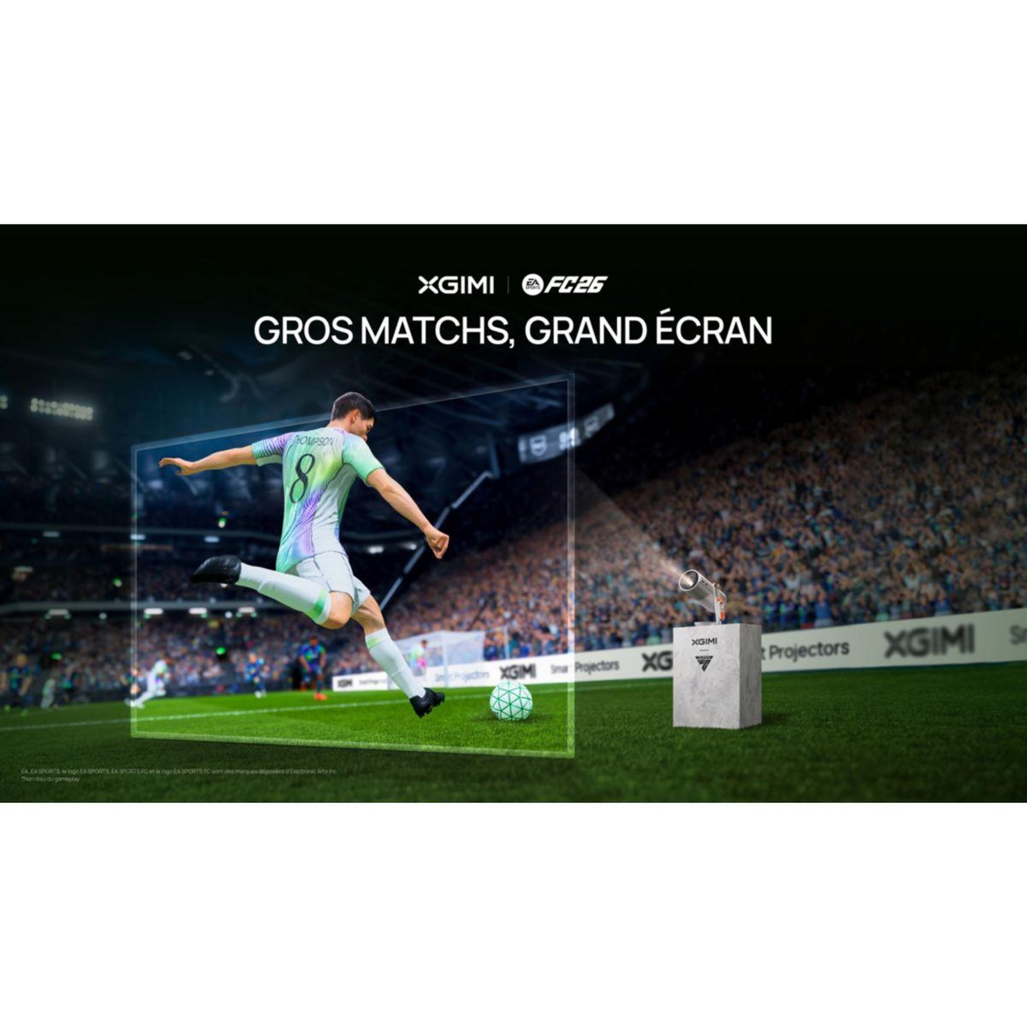 Voir la diapositive 5 : XGIMI Vidéoprojecteur portable Pack MoGo4 Grands Matchs + Jeu EA SPORTS FC™ 26 offert