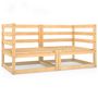 Voir la diapositive 2 : VIDAXL Canape a 2 places de jardin Bois de pin solide