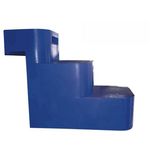 Habitat et Jardin Escalier  Sauve-Chien - 3 marches bleues - 77 x 15 x 58.5 cm