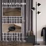 Voir la diapositive 6 : HOMCOM Lampadaire design industriel 3 ampoules max. 40 W abats-jours orientables acier noir