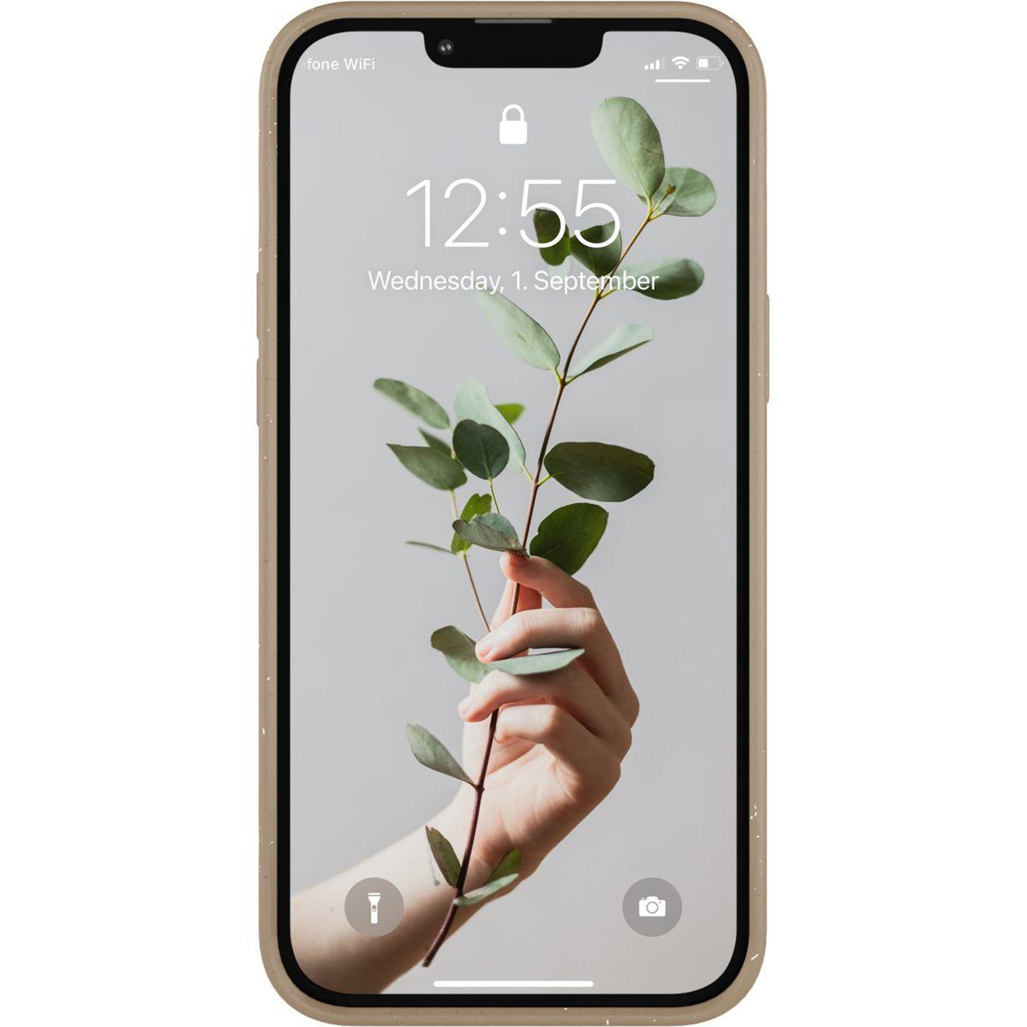 Voir la diapositive 5 : WOODCESSORIES Coque bumper iPhone 14 Plus BioCase Taupe