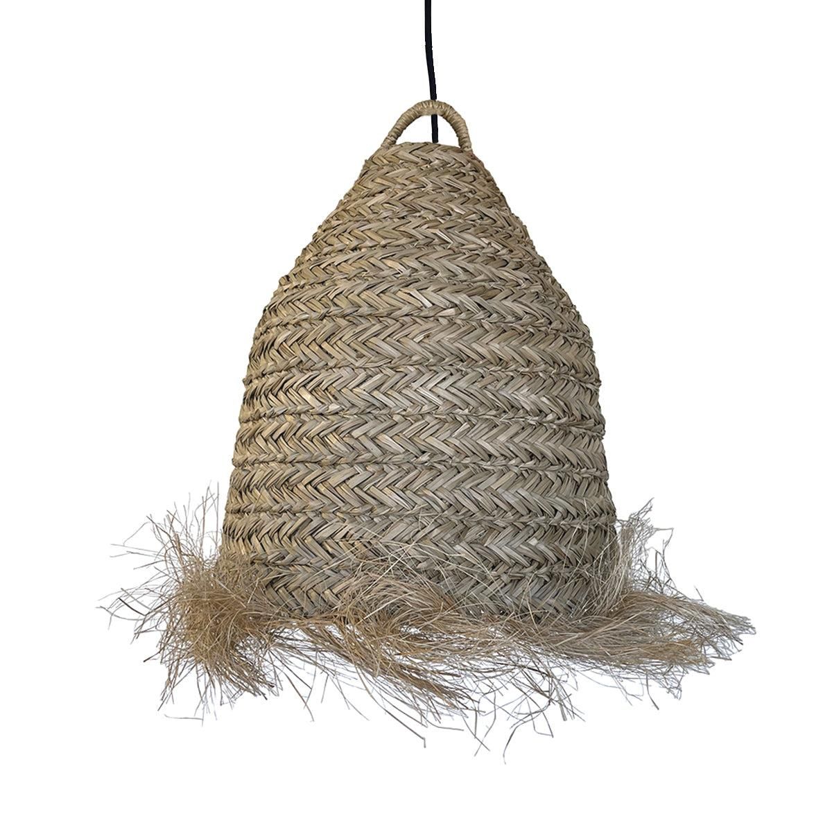 Lumisky Suspension d'extérieur avec câble ANAFI Beige Fibre naturelle 5m