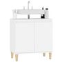 Voir la diapositive 4 : VIDAXL Meuble d'evier blanc 58x33x60 cm bois d'ingenierie