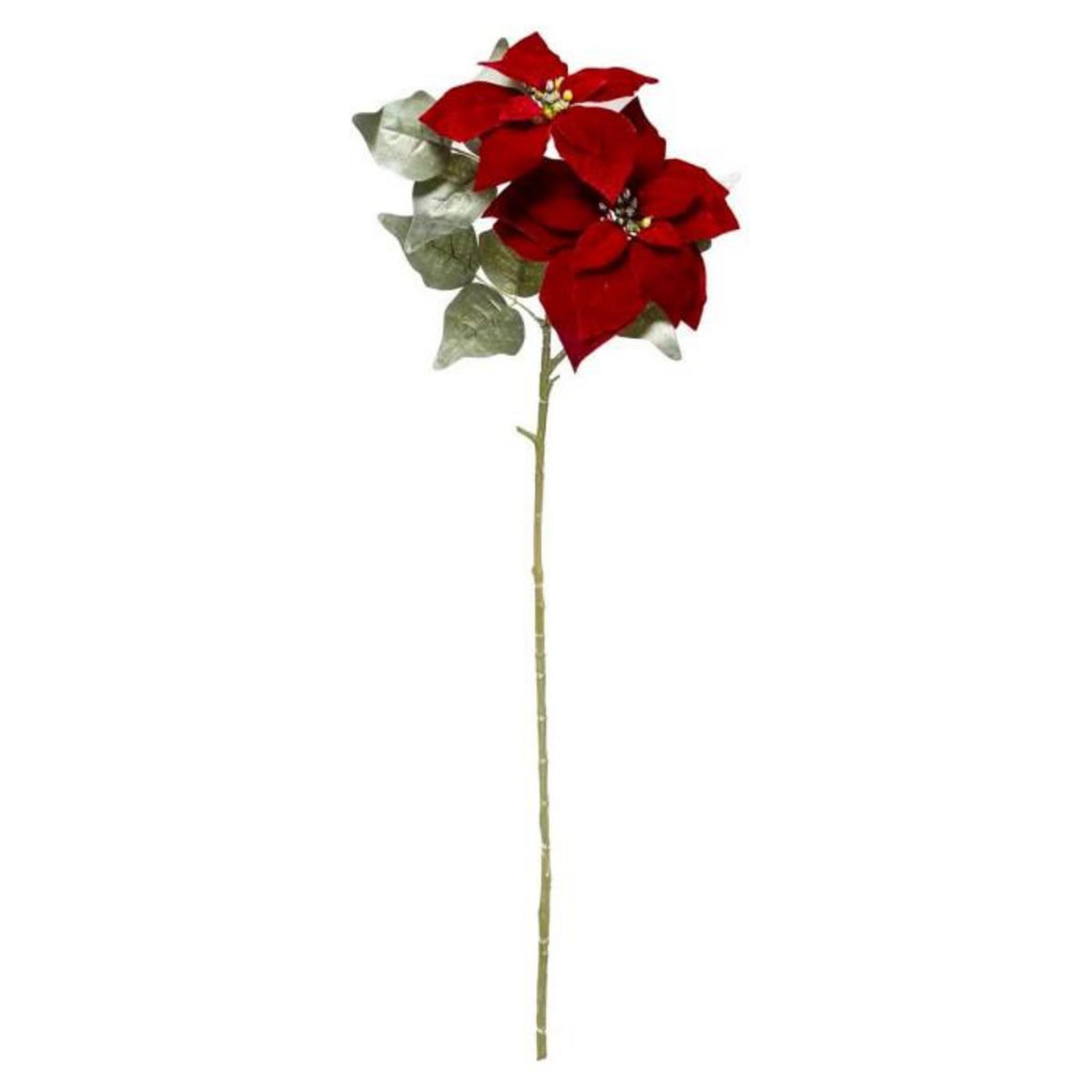 ATMOSPHERA Branche de Fleur Poinsettia  Soir  75cm Rouge